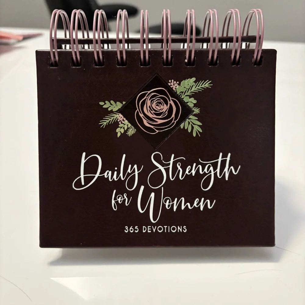 Spiral Devotional Book with Floral Design